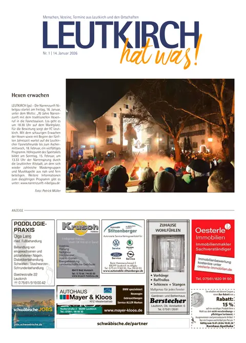 14.01.2026 Leutkirch hat was